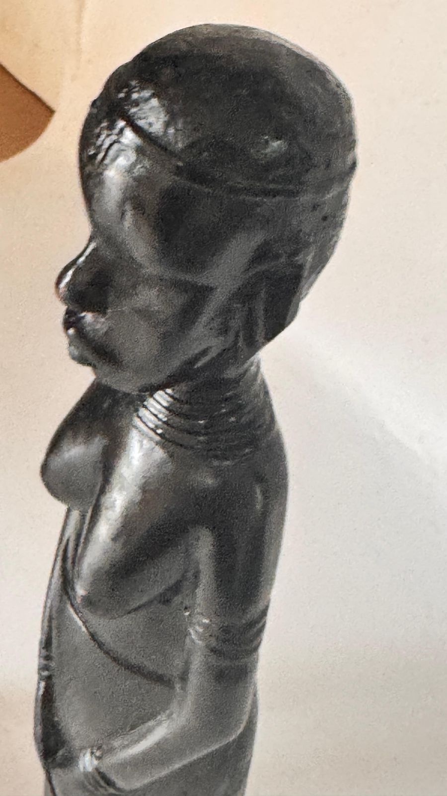 photo for sale Pair Of African Sculptures — Heavy Hardwood, Primitivist Style