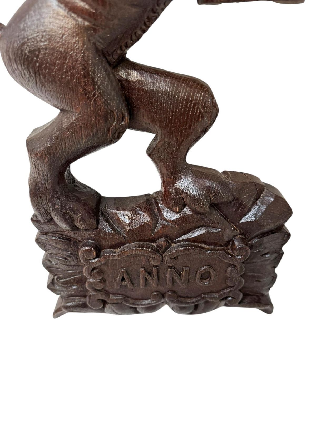 Antique Pair Of Hand Carved Sculptures Of Lions The Netherlands, 1723 photo vinterior