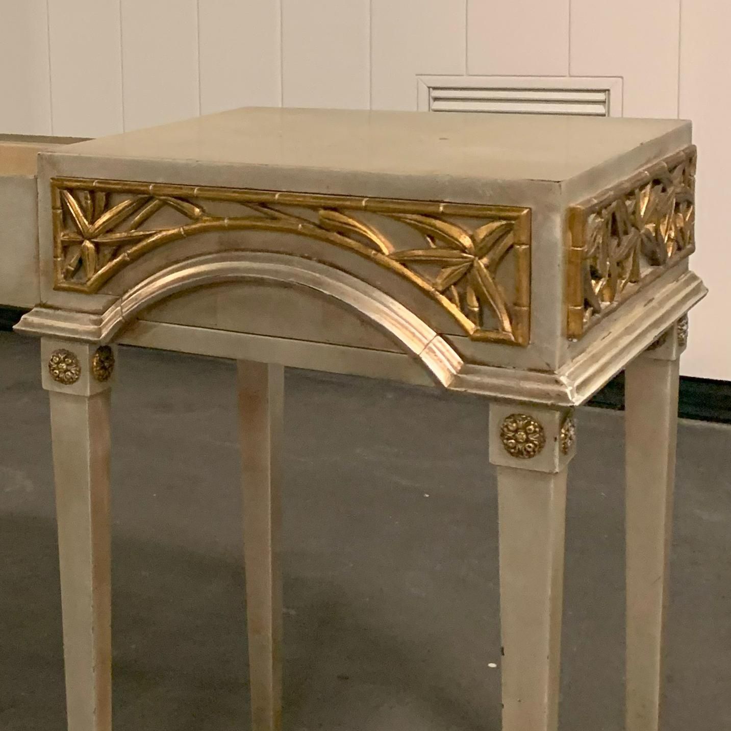 photo furniture James Mont Gilt Hollywood Regency Dressing Table, USA, 1950s