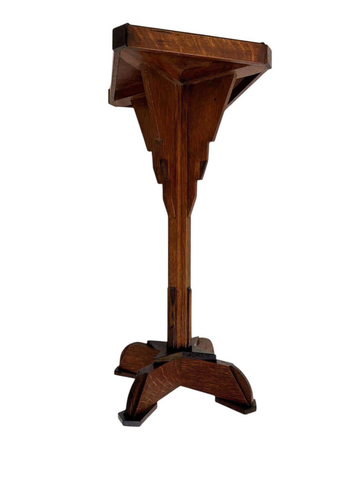 Art Deco Amsterdamse School Petite Pedestal Table, 1920s photo furniture