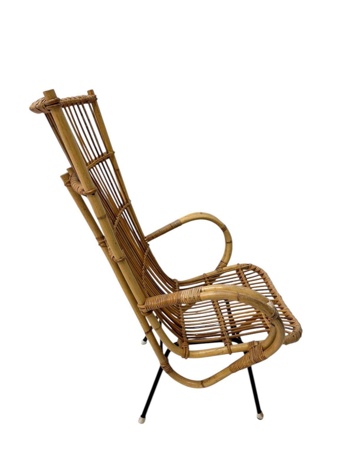 Mid Century Modern Italian High Back Armchair, 1960s photo furniture