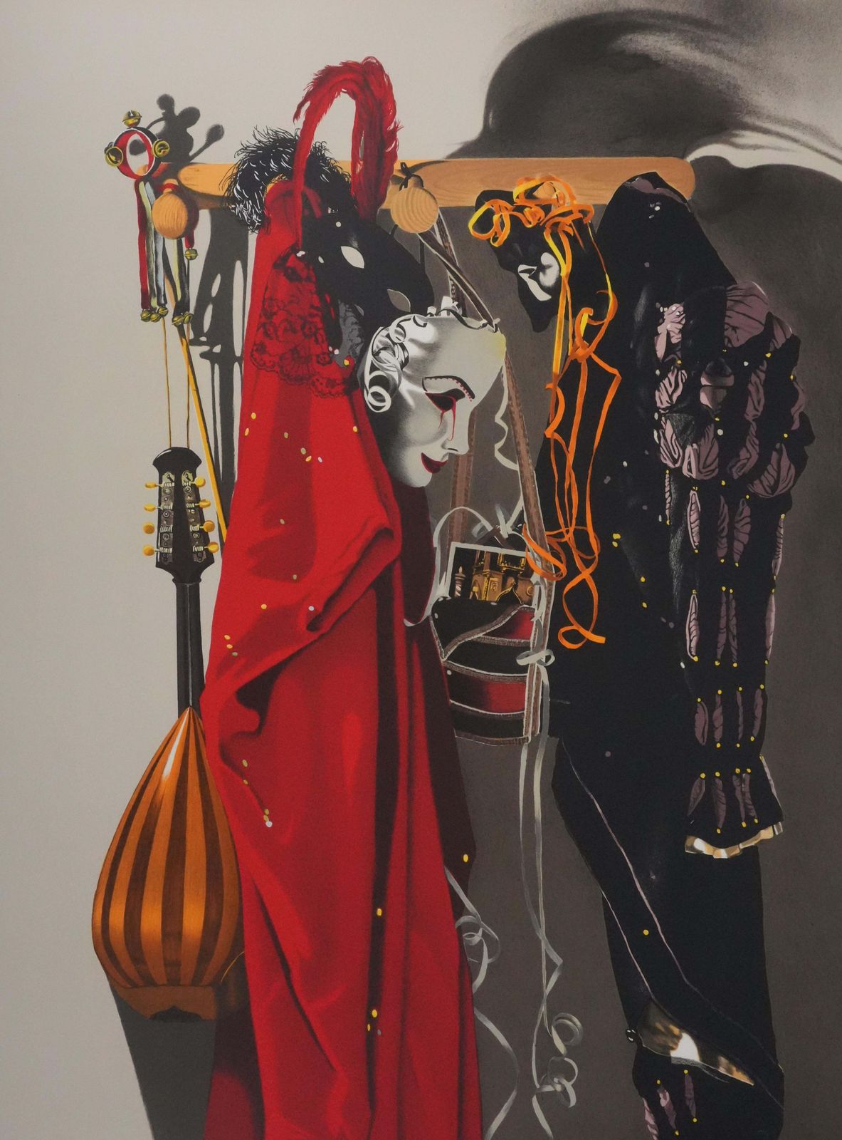 Nadine Le Princevenetian Costumes   Original Handsigned Lithograph photo furniture