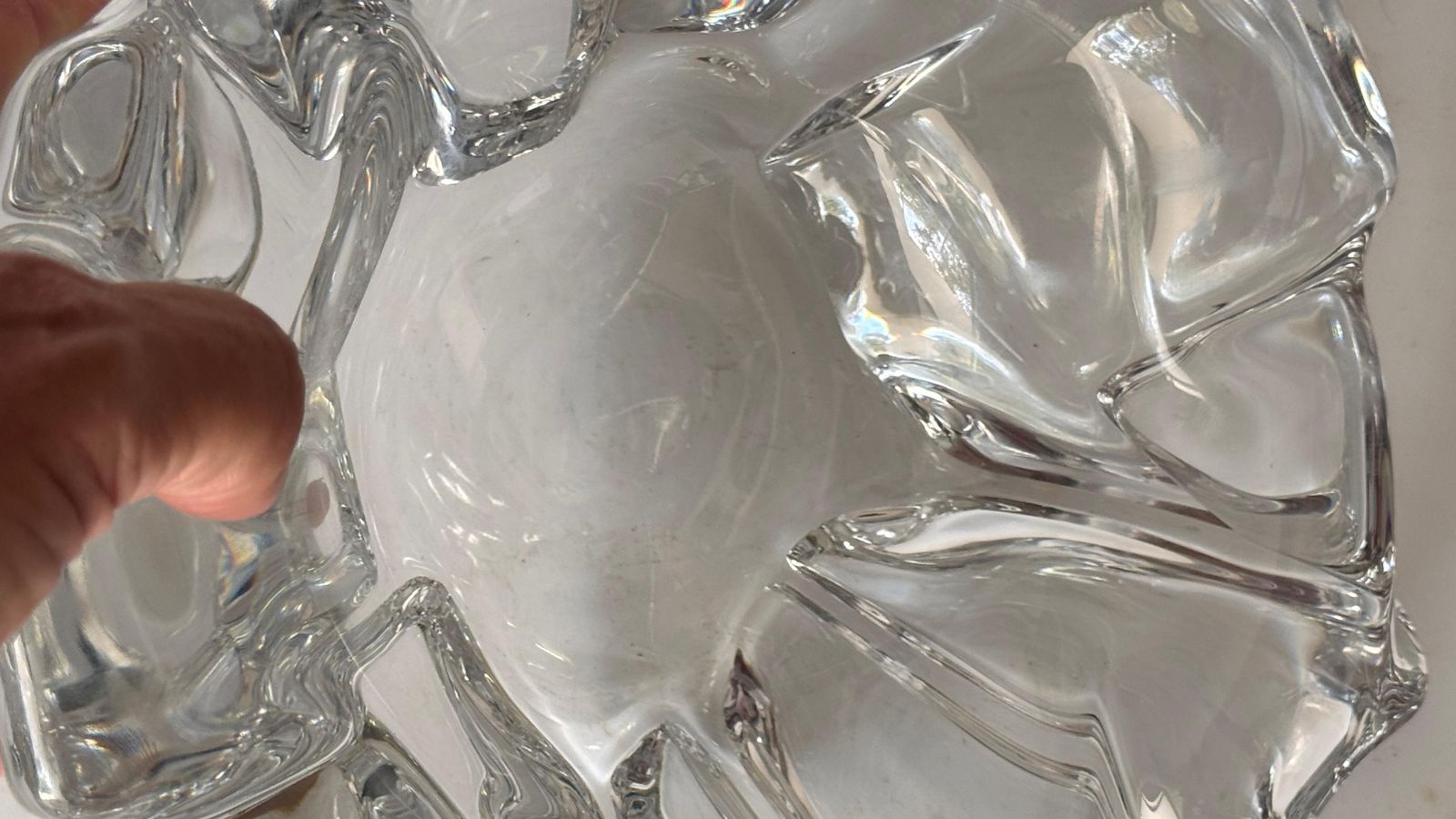 Large Crystal Ashtray By Daum – France, 1960s – Heavy Collector’s Piece photo buy