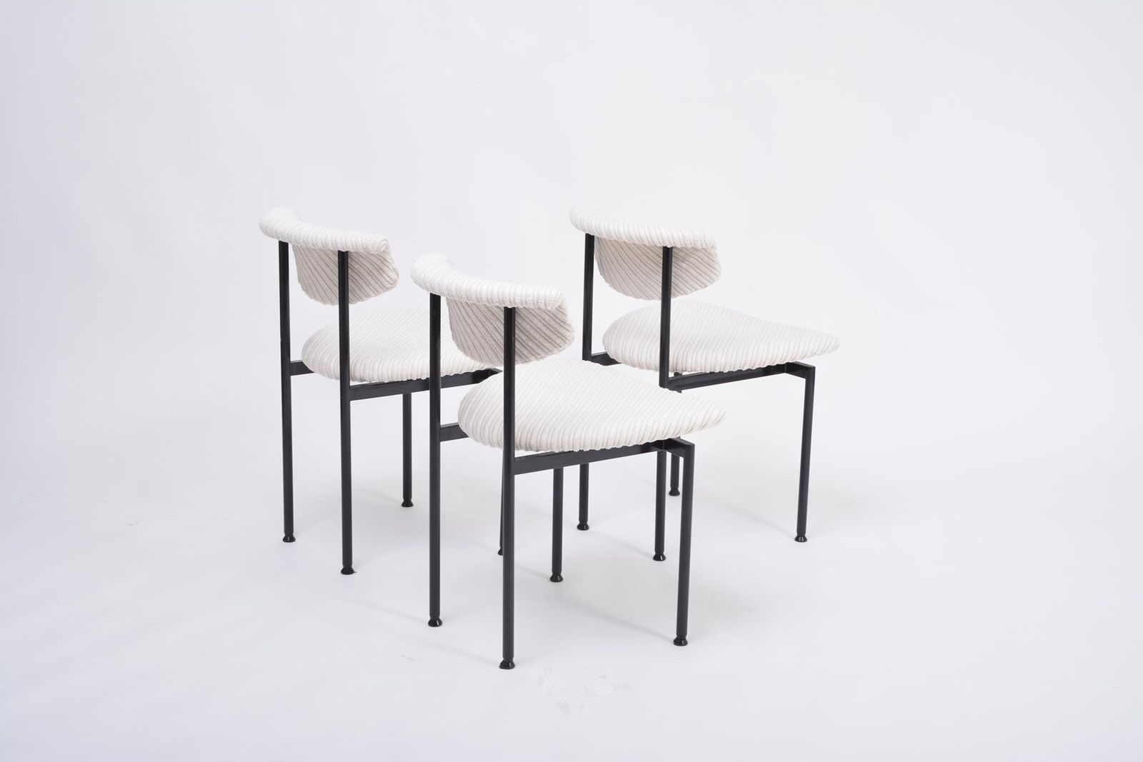 White Dutch Alpha Chairs By Rudolf Wolf For Meander, 1960s, Set Of 3 photo vinterior