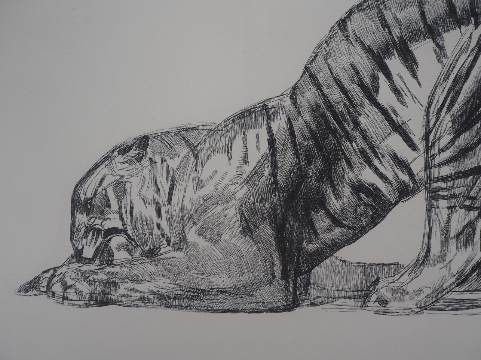 Paul Jouvetiger Eating   Original Etching (Marcilhac #370)c. 1931 photo for sale
