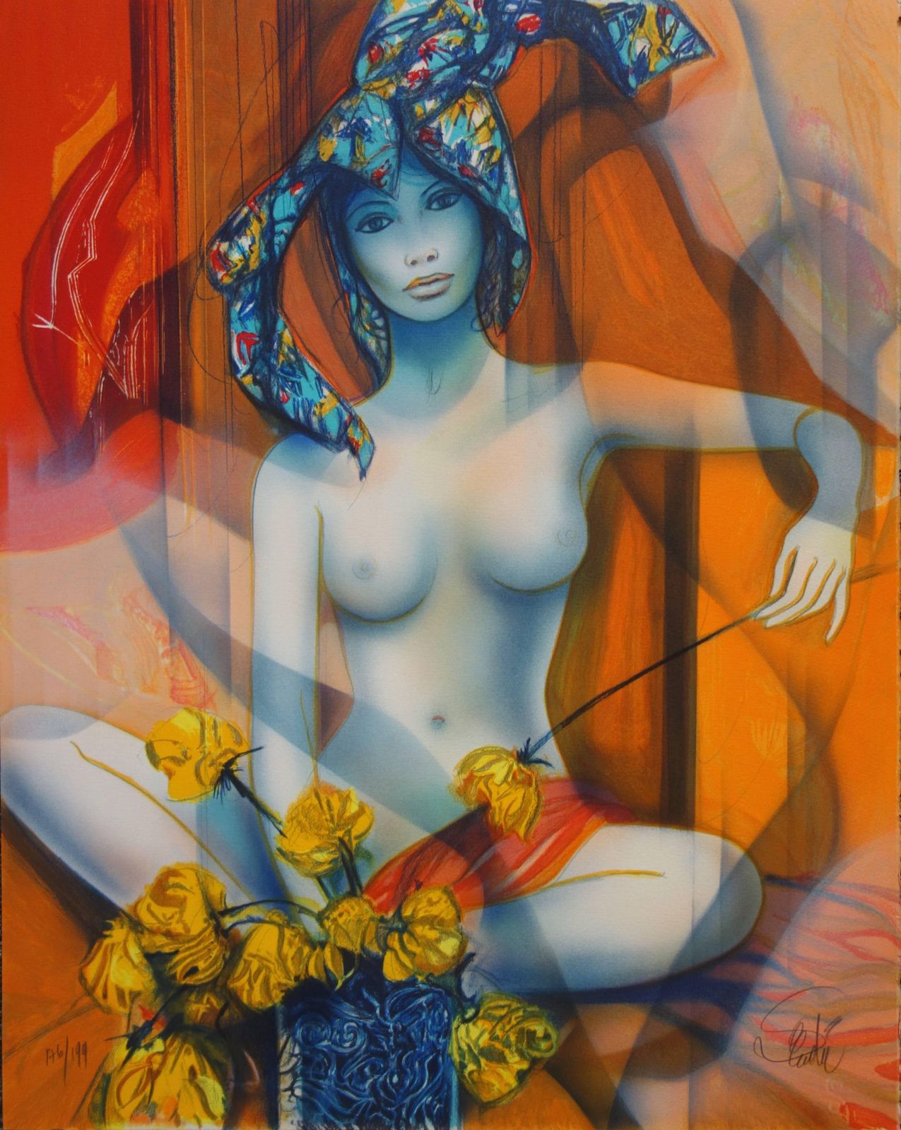 Jean Baptiste Valadietreasure : Harlequine   Original Handsigned Lithograph