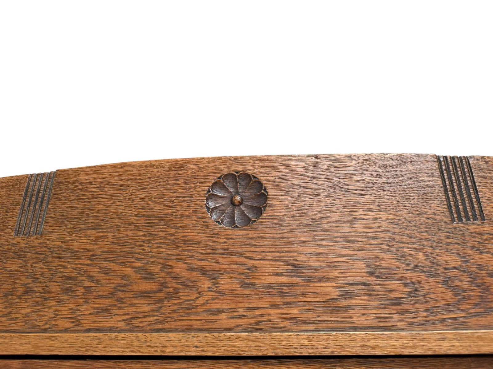 Oak Art Nouveau Armoire Or Wardrobe, 1900s photo vintage