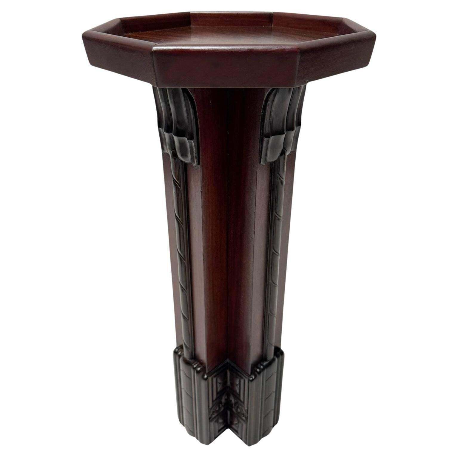 Art Deco Amsterdamse School Pedestal By F.A. Warners, 1920s