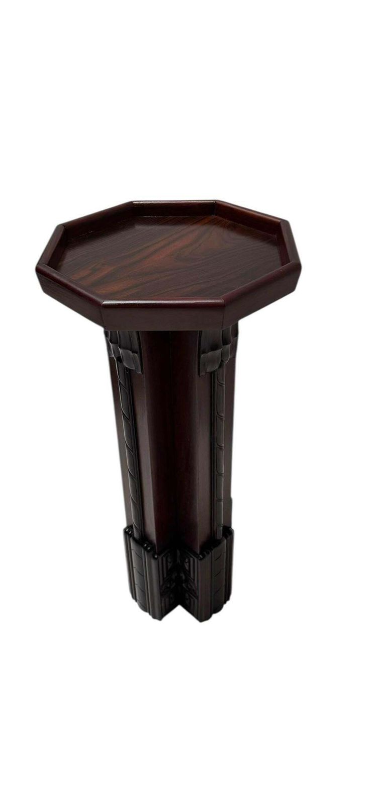 Art Deco Amsterdamse School Pedestal By F.A. Warners, 1920s photo Home Decor