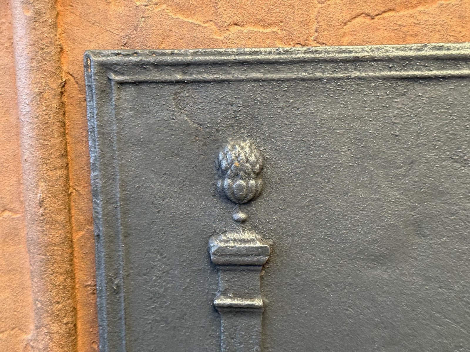 Antique French 'Pillars Of Freedom' Fireback / Backsplash, Early 19th C. photo vintage