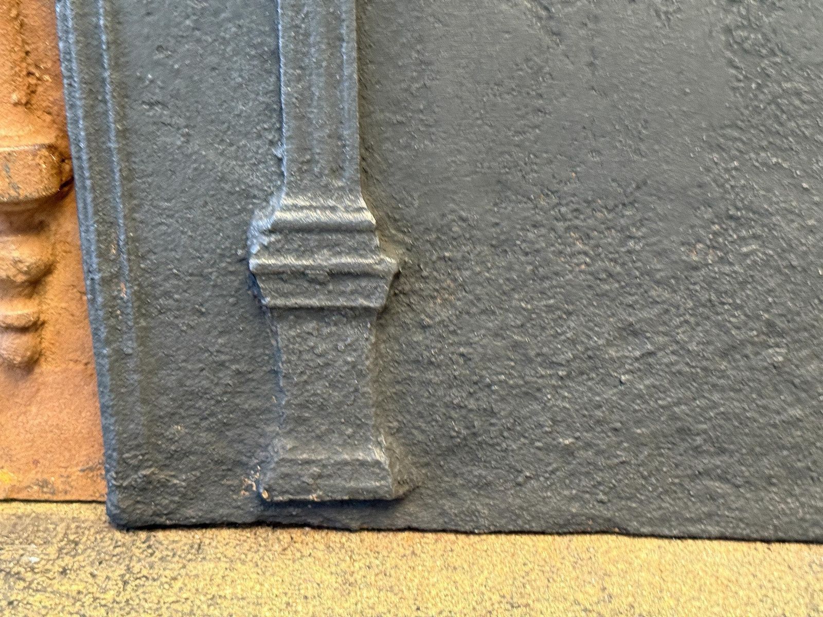 photo furniture Antique French 'Pillars Of Freedom' Fireback / Backsplash, Early 19th C.