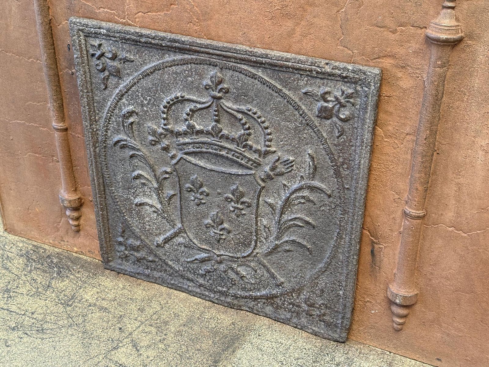 18th Century French Louis XV Period 'Arms Of France' Fireback / Backsplash photo buy