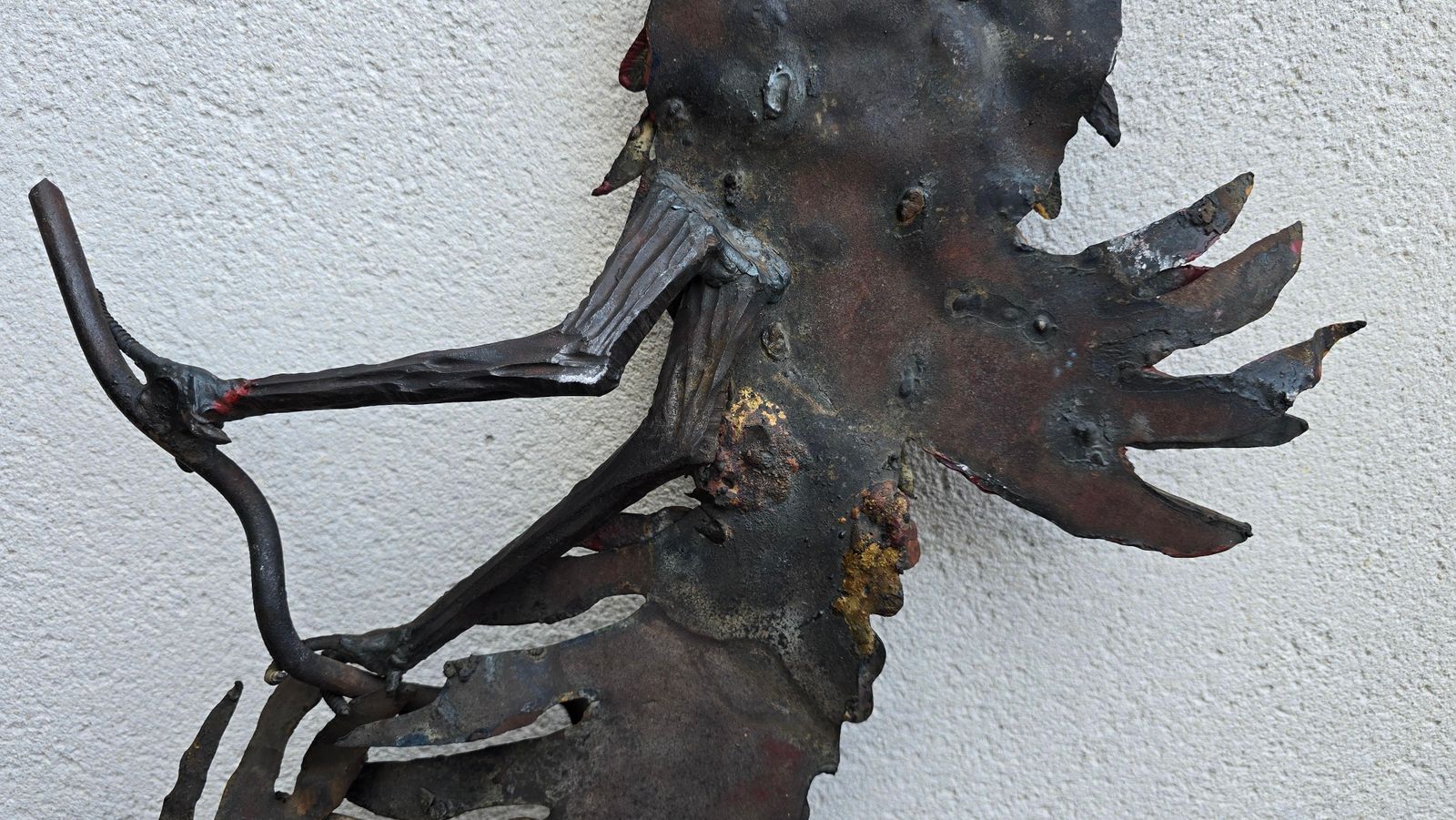 photo vinterior Brutalist Handcrafted Wall Sculpture Of A Rooster, Europe, Circa 1960s–1970s