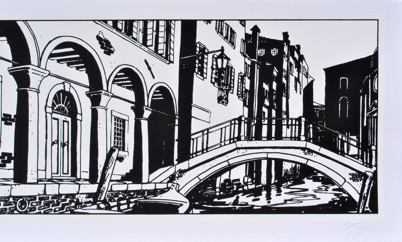 Hugo Prattcorto Maltese : Venice By Night  Large Original Screenprint Ltd /3002020 photo furniture