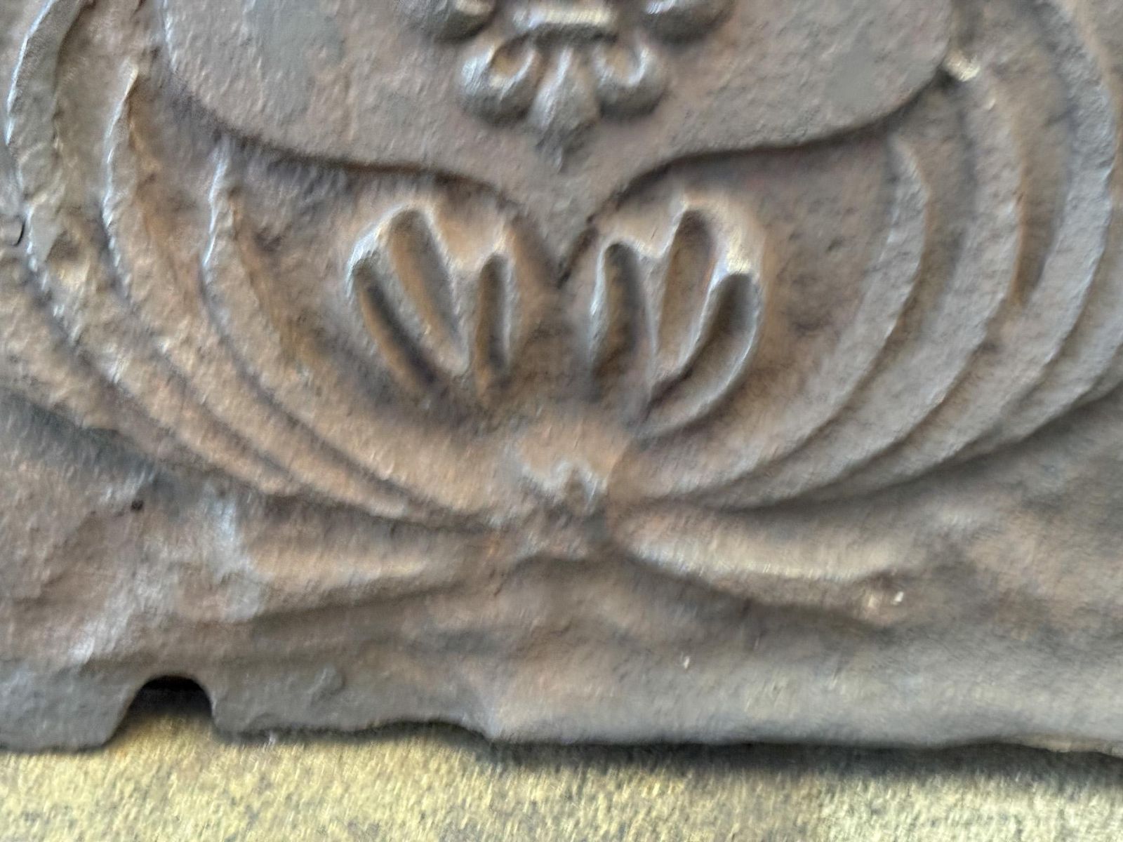 Home Fixtures French Louis XIV 'Arms Of France' Fireback / Backsplash, 17th Century photo