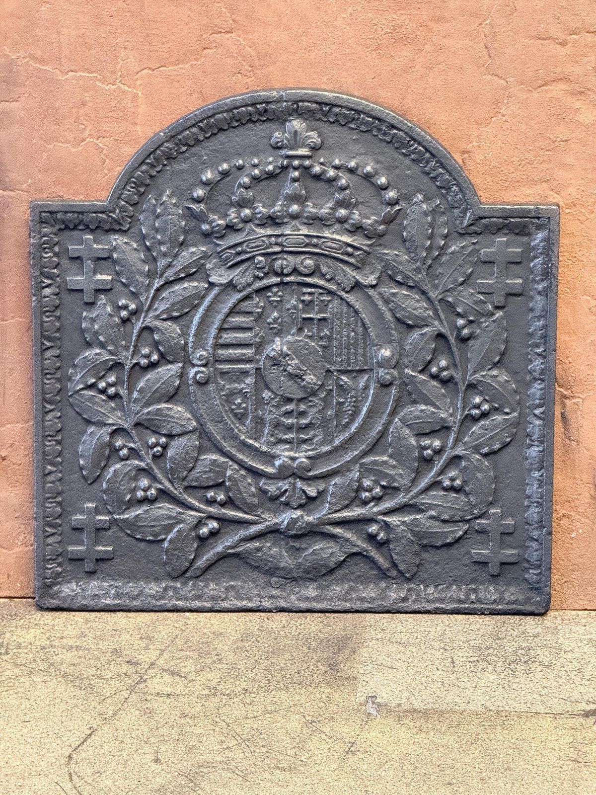 French 'Arms Of Lorraine' Fireback, Louis XV Period photo for sale