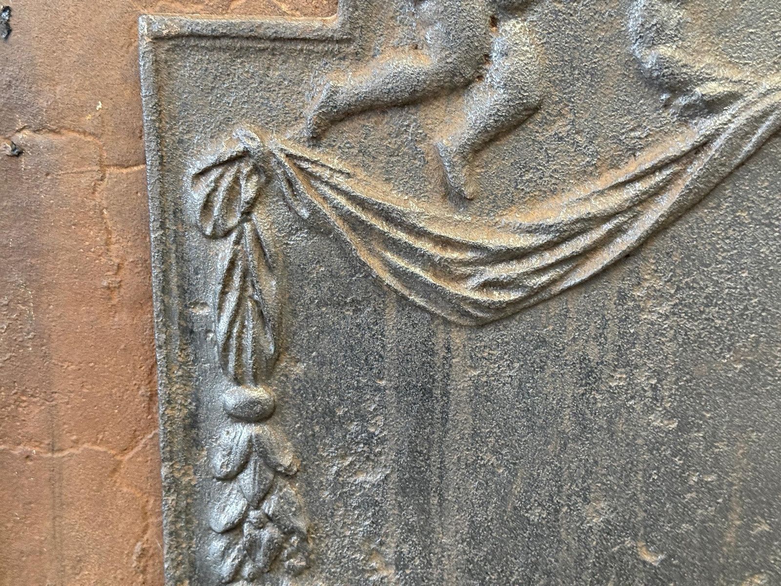 776.0 Dutch Louis XIV Period Fireback / Backsplash Depicting An 'Allegory Of Peace' photo