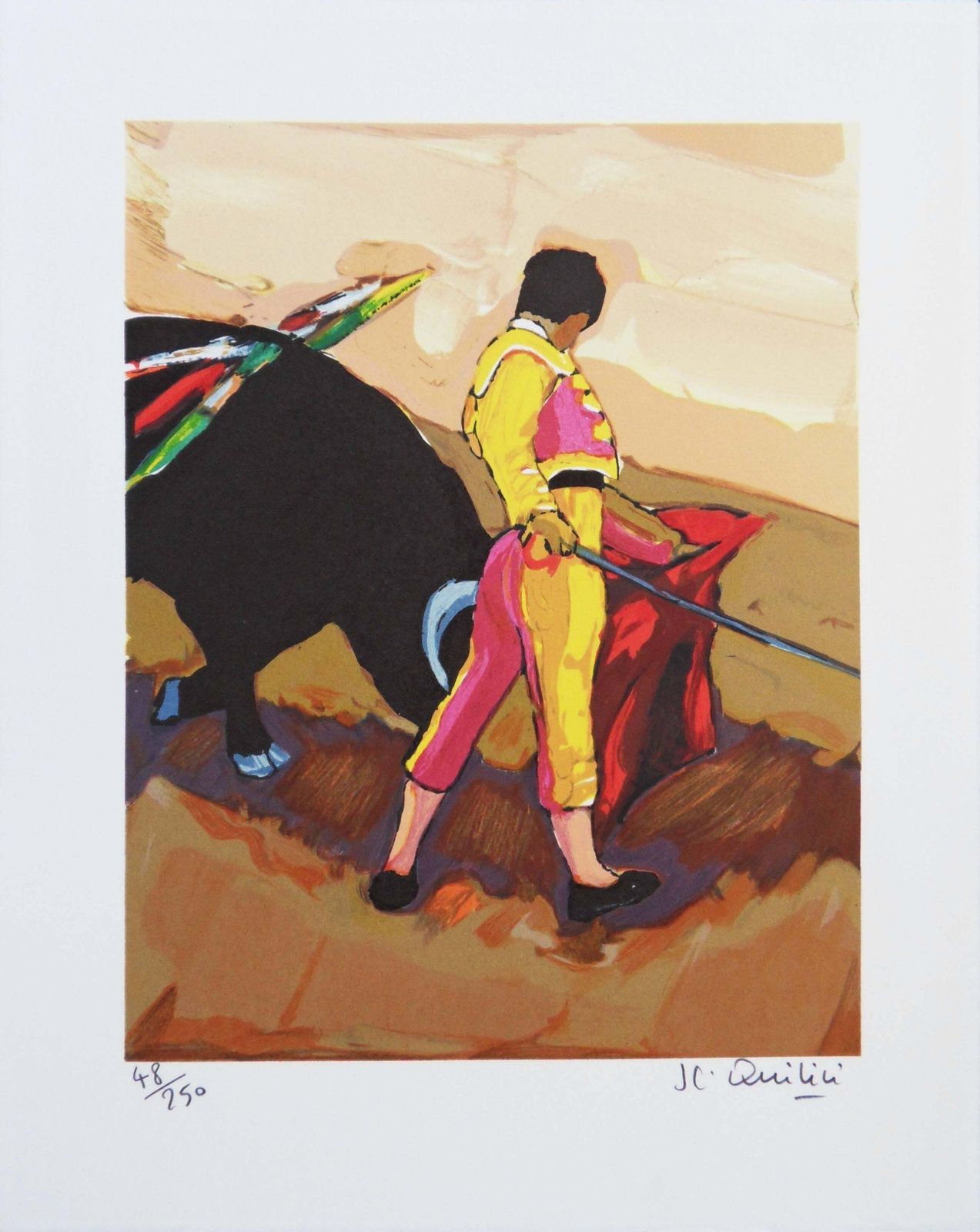Jean Claude Quilicitoreador   Original Handsigned Lithograph