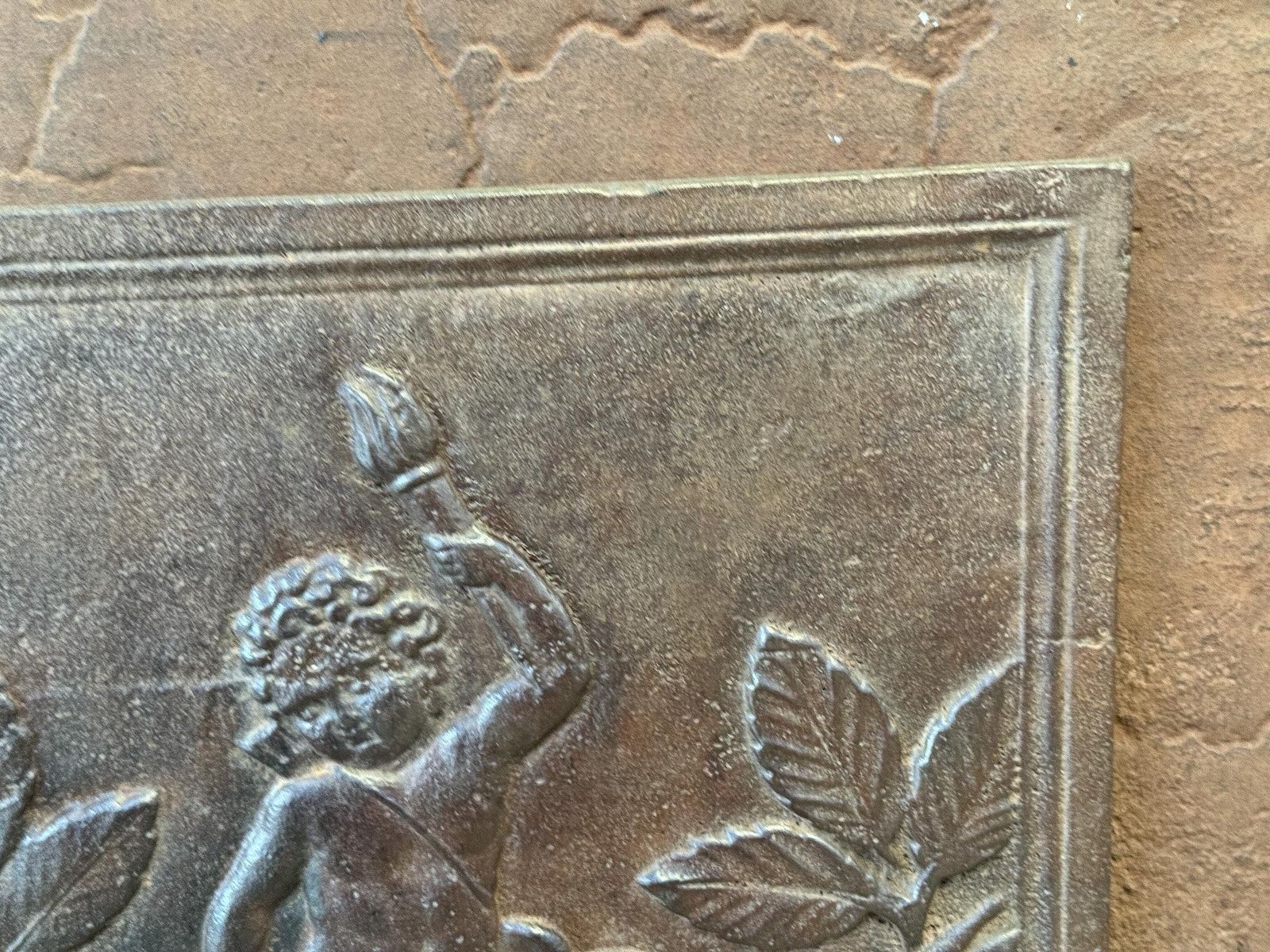 French 'Cupid' Fireback / Backsplash, 19th Century, Napoleon III Period photo buy