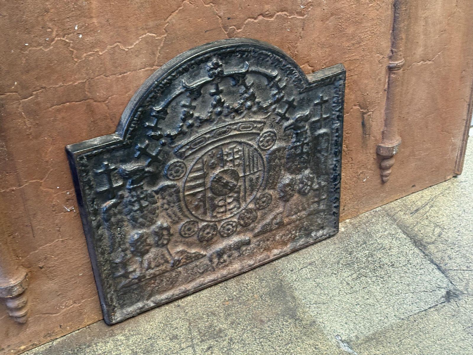 20th Century 'Arms Of Loraine' Fireback / Backsplash, Louis XIV Style photo Home Fixtures