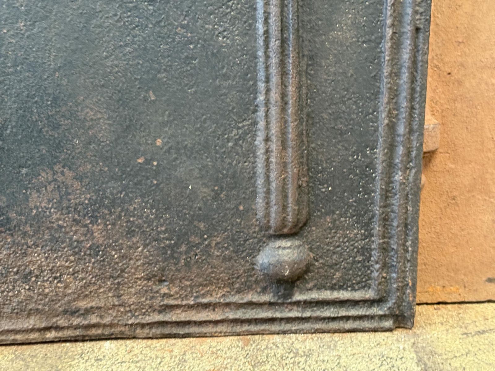 18th Century 'Pillars With Decoration' Fireback / Backsplash, France photo buy