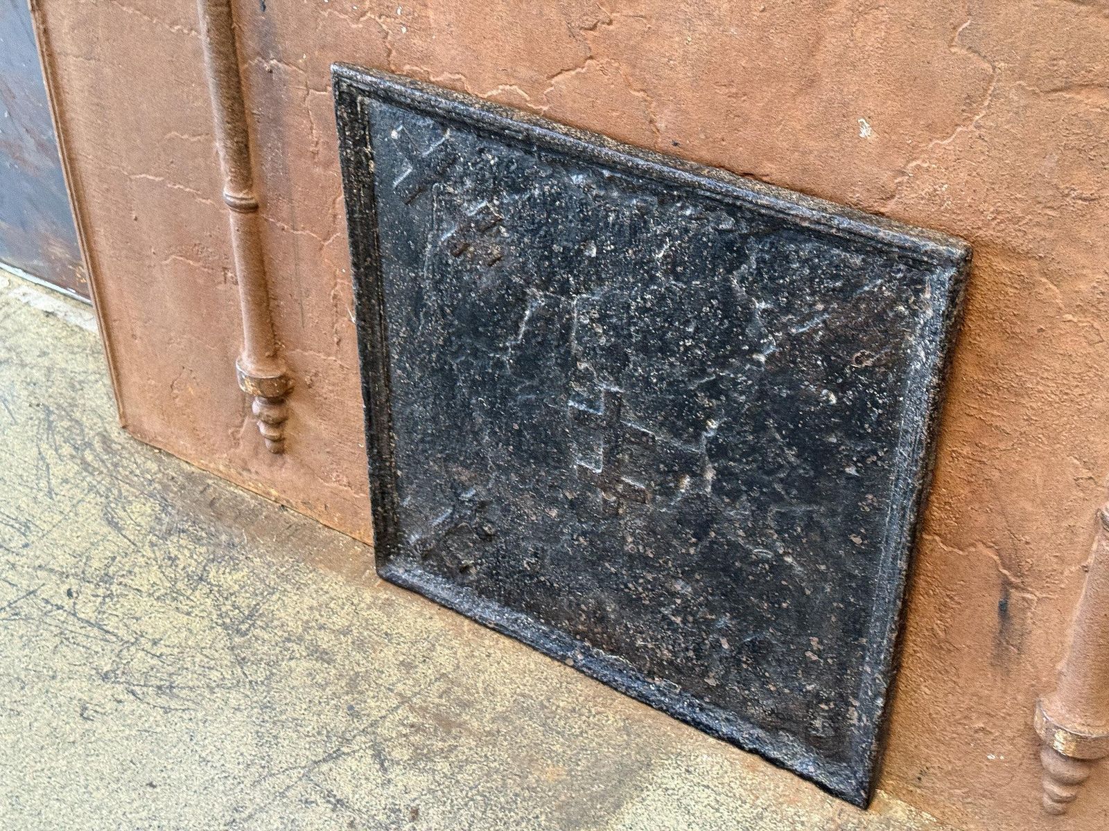 18th Century 'Cross Of Loraine' Fireback / Backsplash, France, Louis XIV Period photo for sale