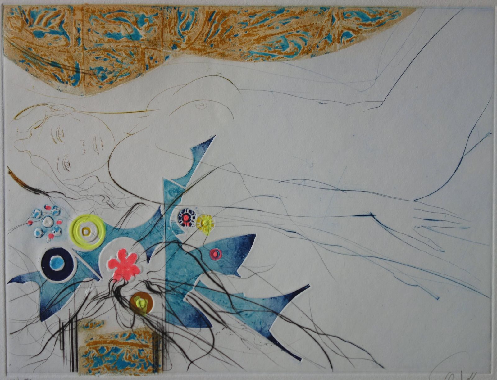 Jean Baptiste Valadieflowers Of Utopia   Original Handsigned Etching
