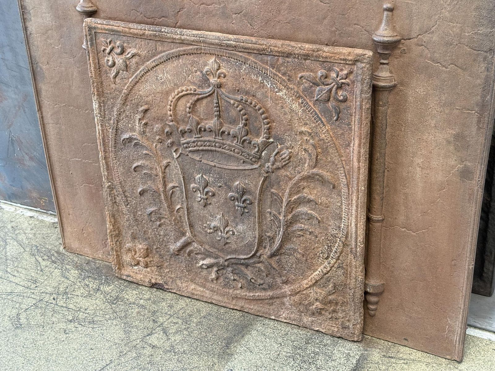 18th Century French Louis XV 'Arms Of France' Fireback / Backsplash photo 1192.0