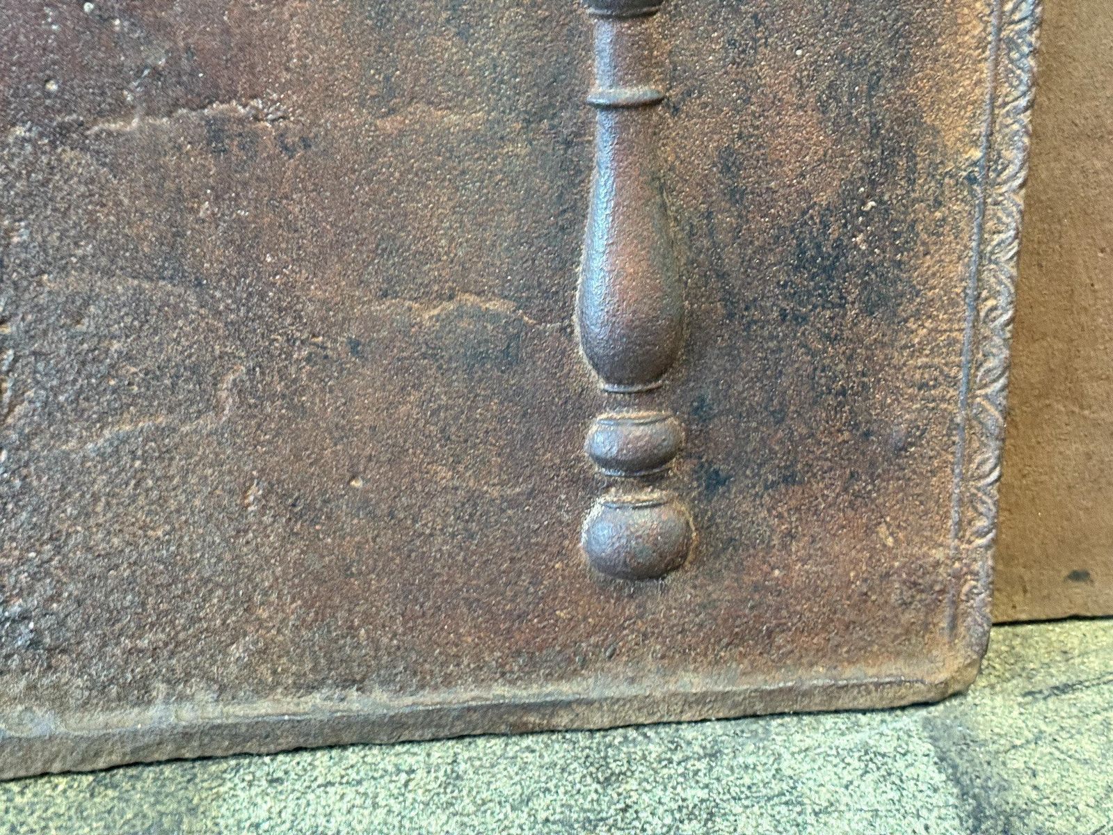 photo furniture Antique French 'Neoclassical' Fireback / Backsplash, Dated 1804