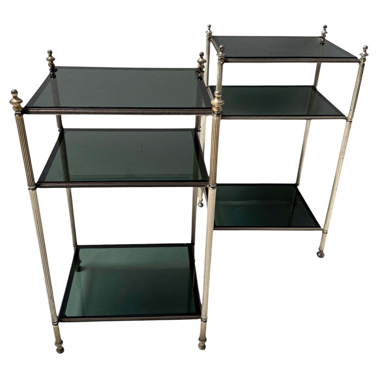 Hollywood Regency Pair Of Side Tables By Maison Jansen, 1940s