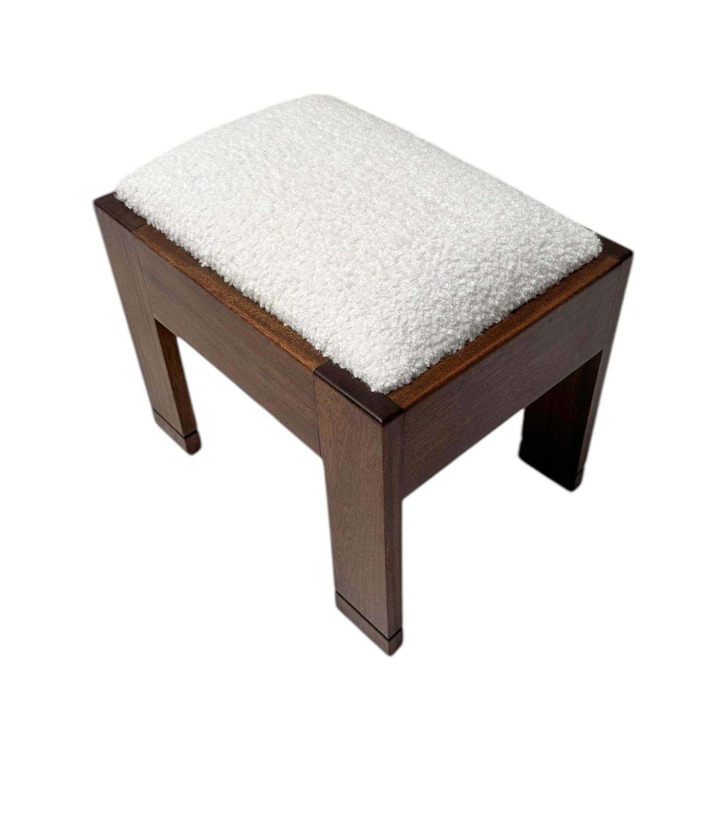 Art Deco Modernist Stool By J.A. Muntendam For L.O.V. Oosterbeek, 1920s photo furniture