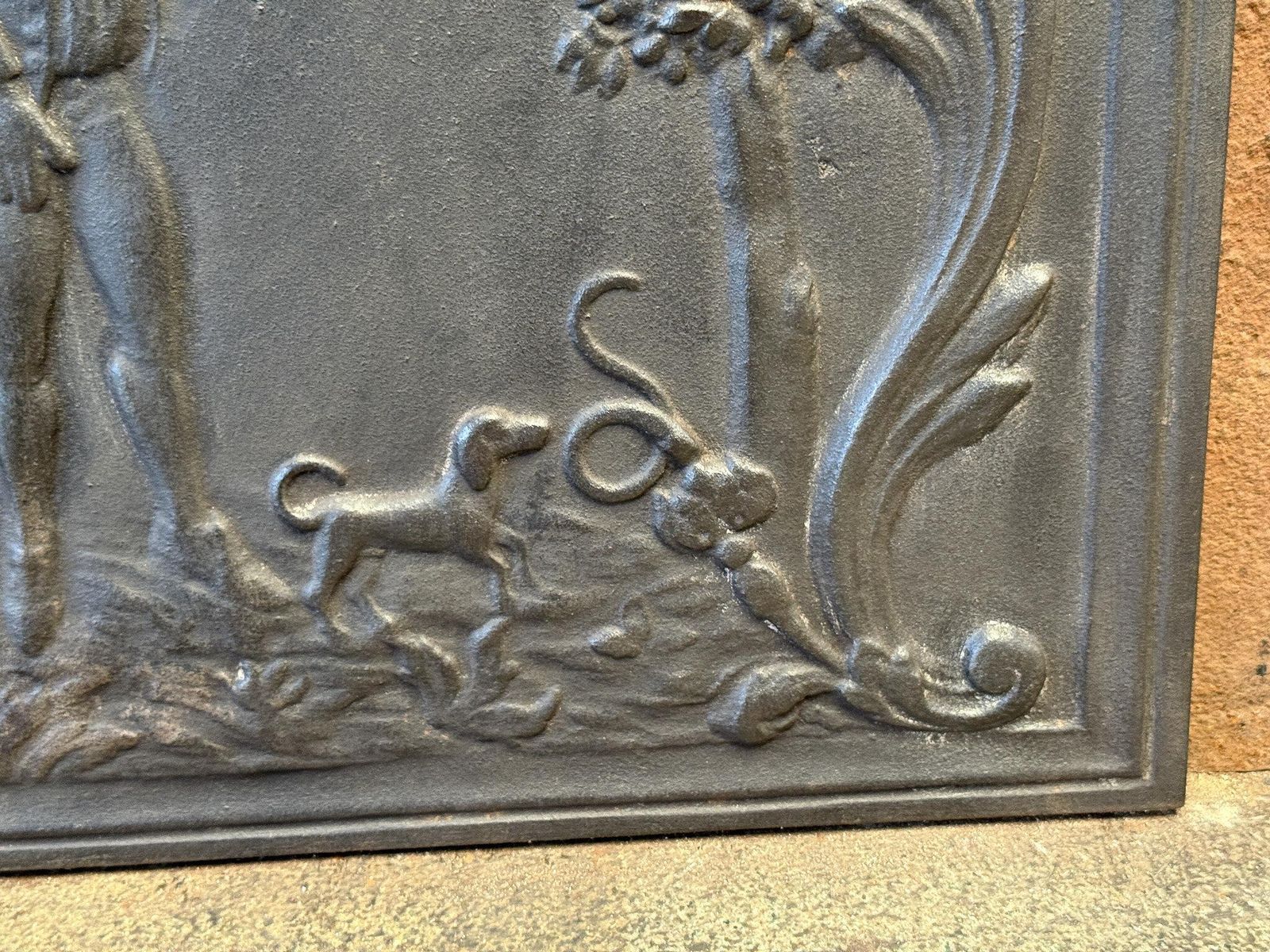 French Napoleon III Style 'Hunter' Fireback / Backsplash, 20th Century photo buy
