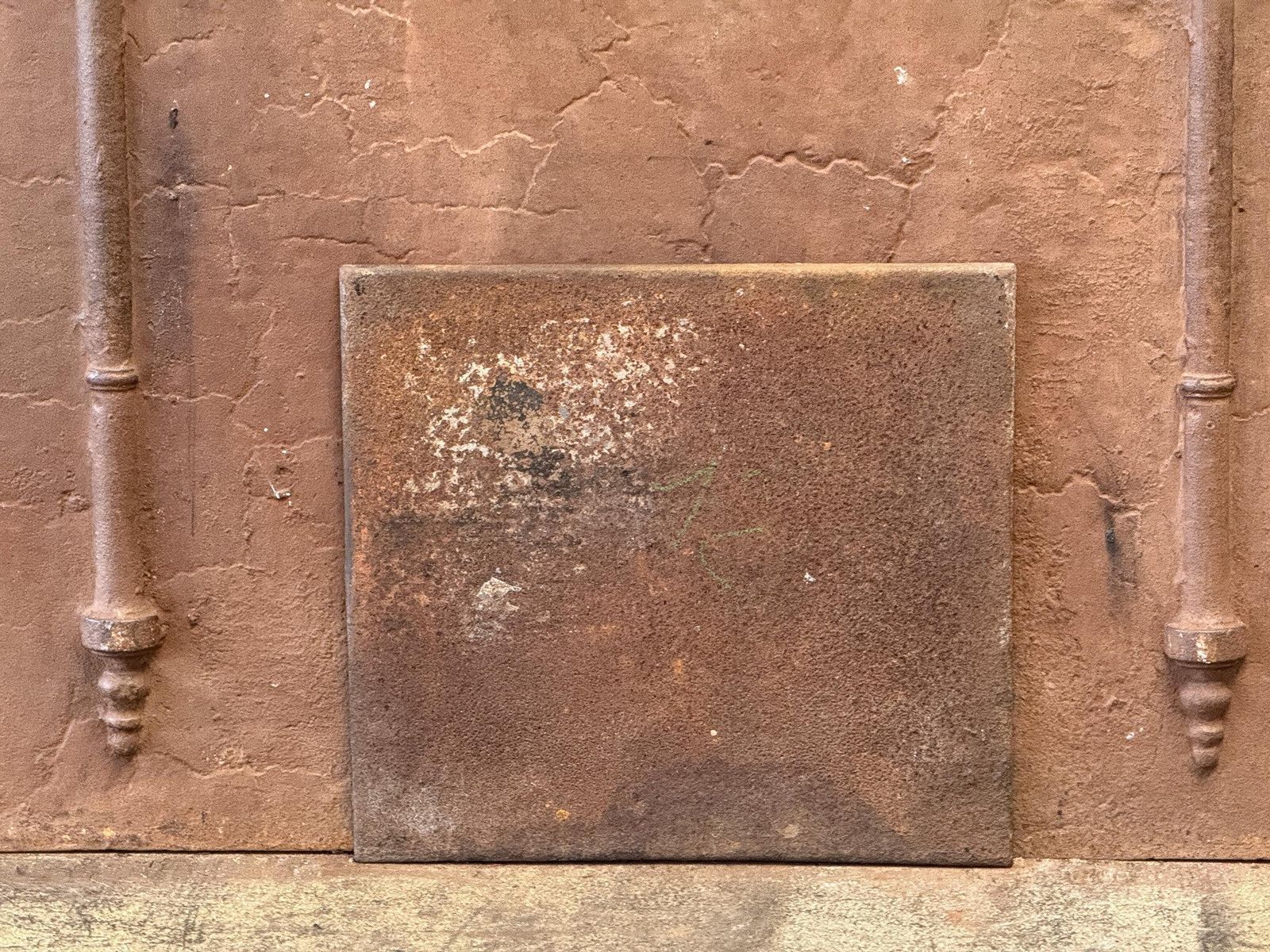 420.0 French 'Pillars Of Freedom' Fireback / Backsplash, 18th   19th C., Neoclassical photo