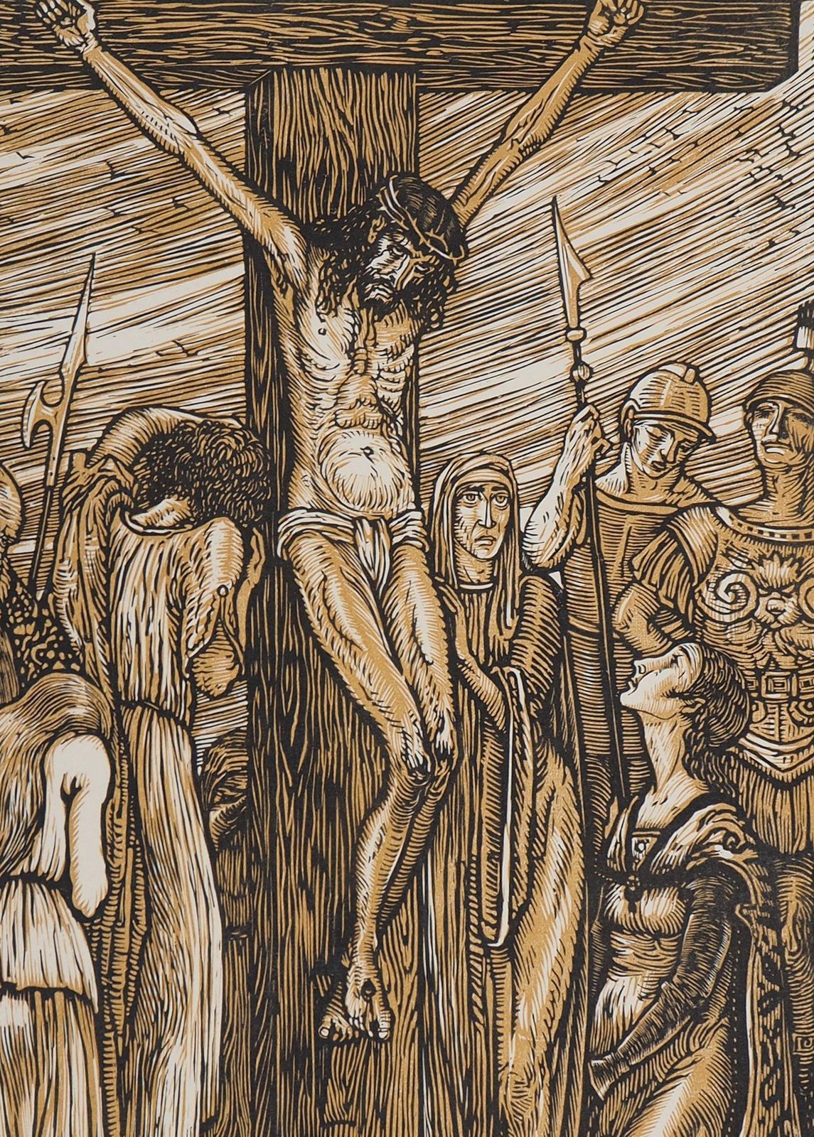 Louis Jou Crucifixion (Stabat Mater)   Original Wooodcut, Handsigned & Numbered1924 photo Art