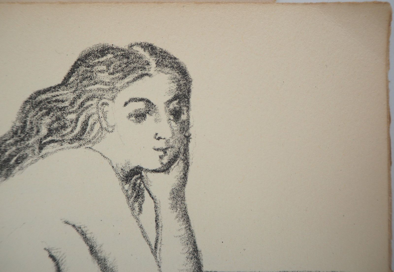 Paul Delvauxdreaming Nude   Original Lithograph (Mourlot)1950 photo vinterior