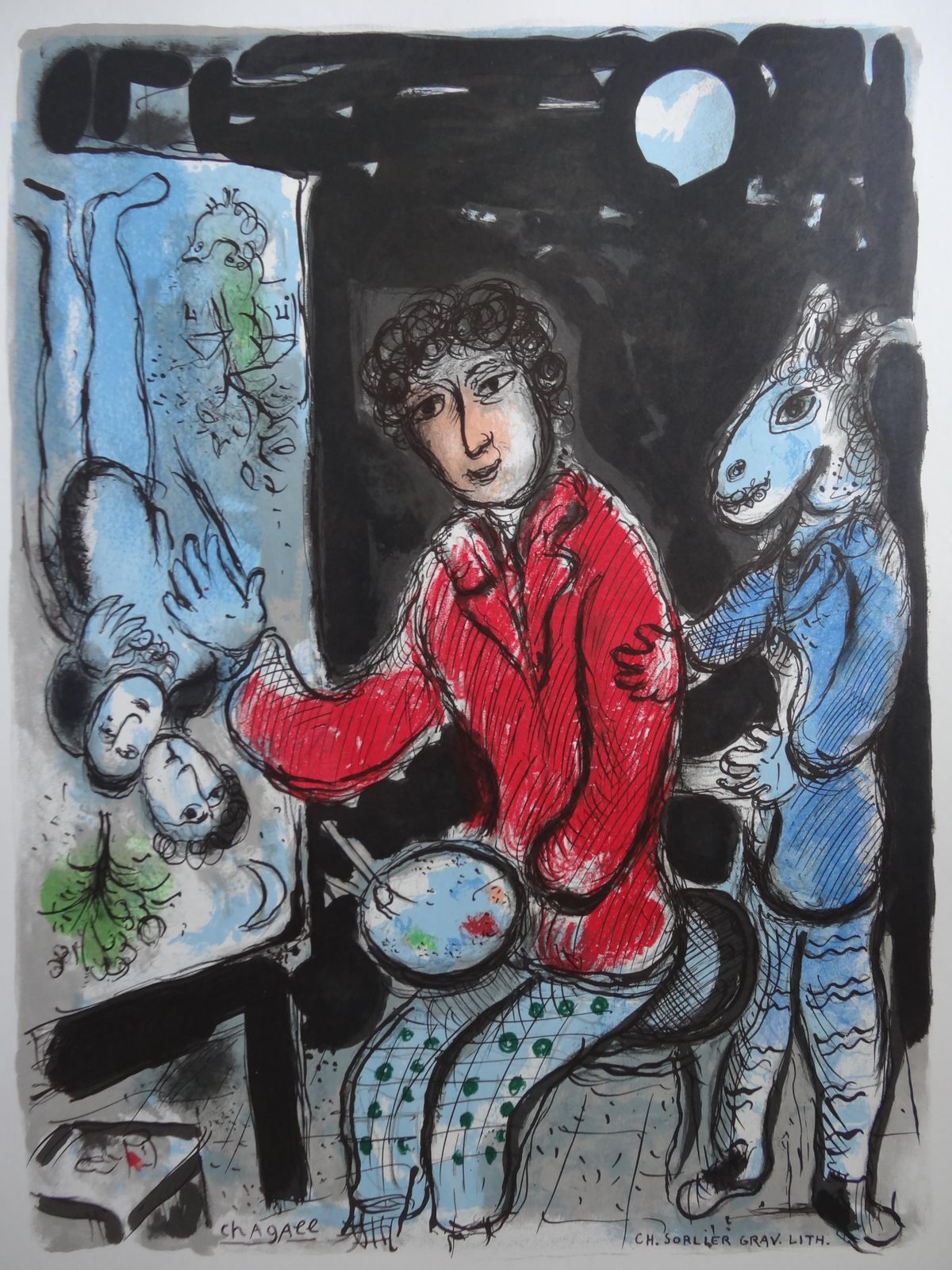Painter In The Workshop (The Lovers)   Lithograph Poster   Mourlot1978