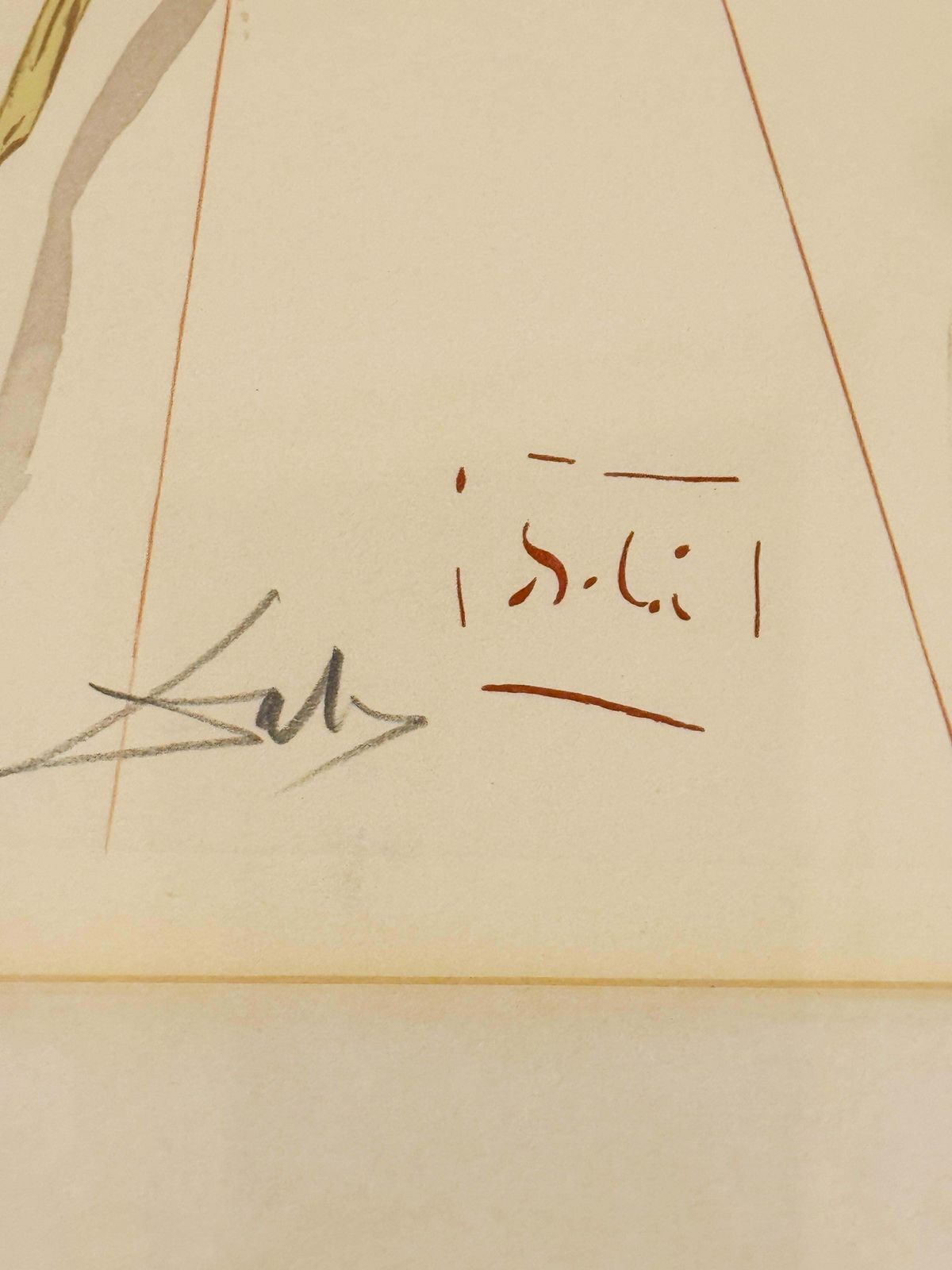 Salvador Dalí Leaving The Level Of Anger (Purgatory: Canto 17) Signed photo buy
