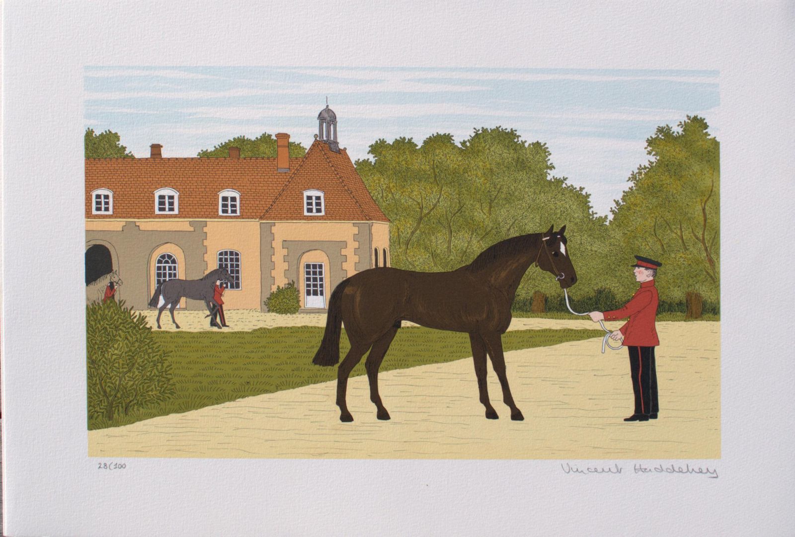 Vincent Haddelseyhorse : The Heel   Original Lithograph, Handsigned & Ltd /1001974