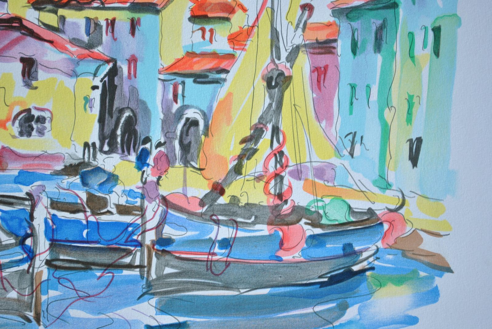 Oliver Zladkuriviera : Saint Tropez   Original Lithograph, Handsigned & Ltd /6001982 photo 133.0