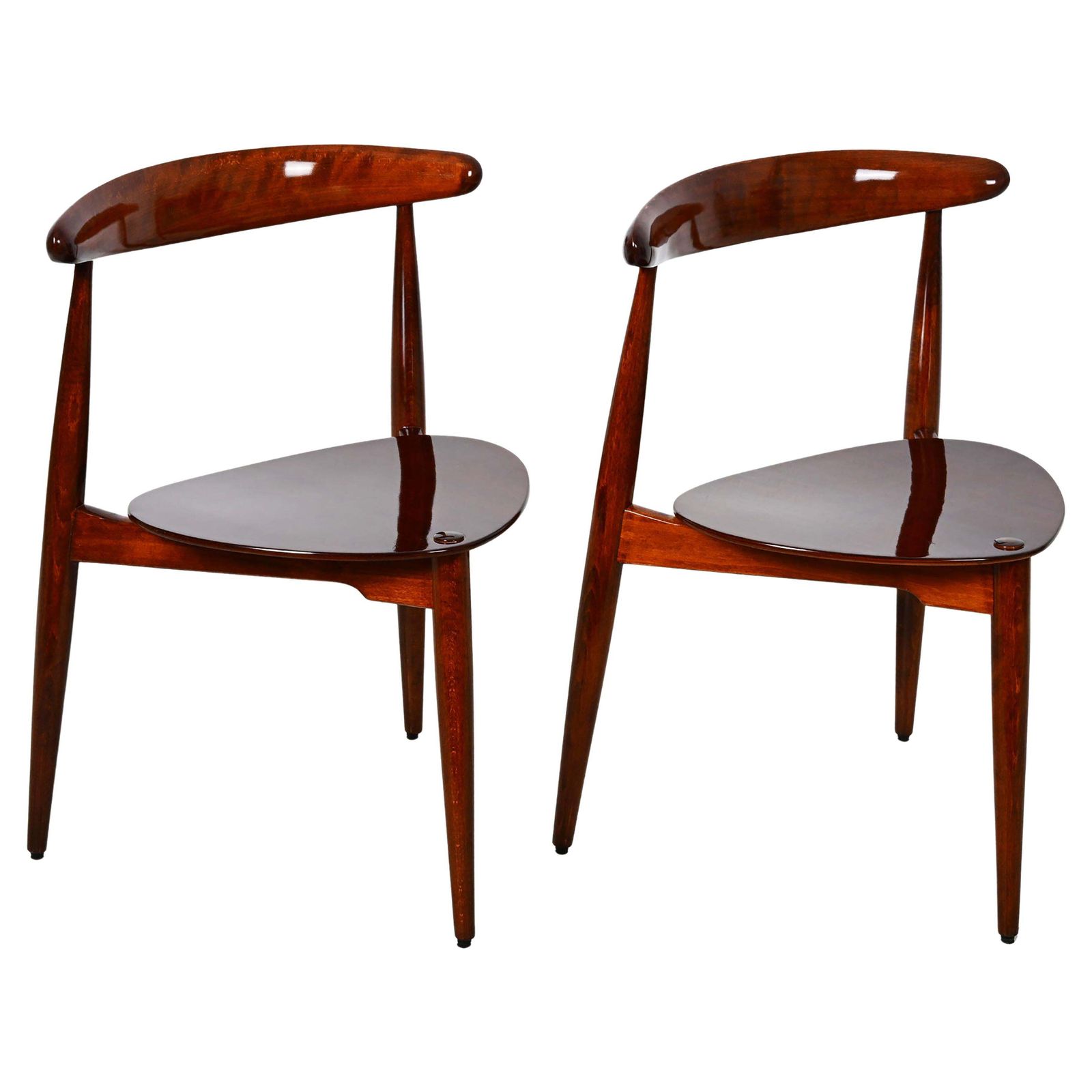 Pair Of Hans J. Wegner Chair Fh 4103 Heart Chair