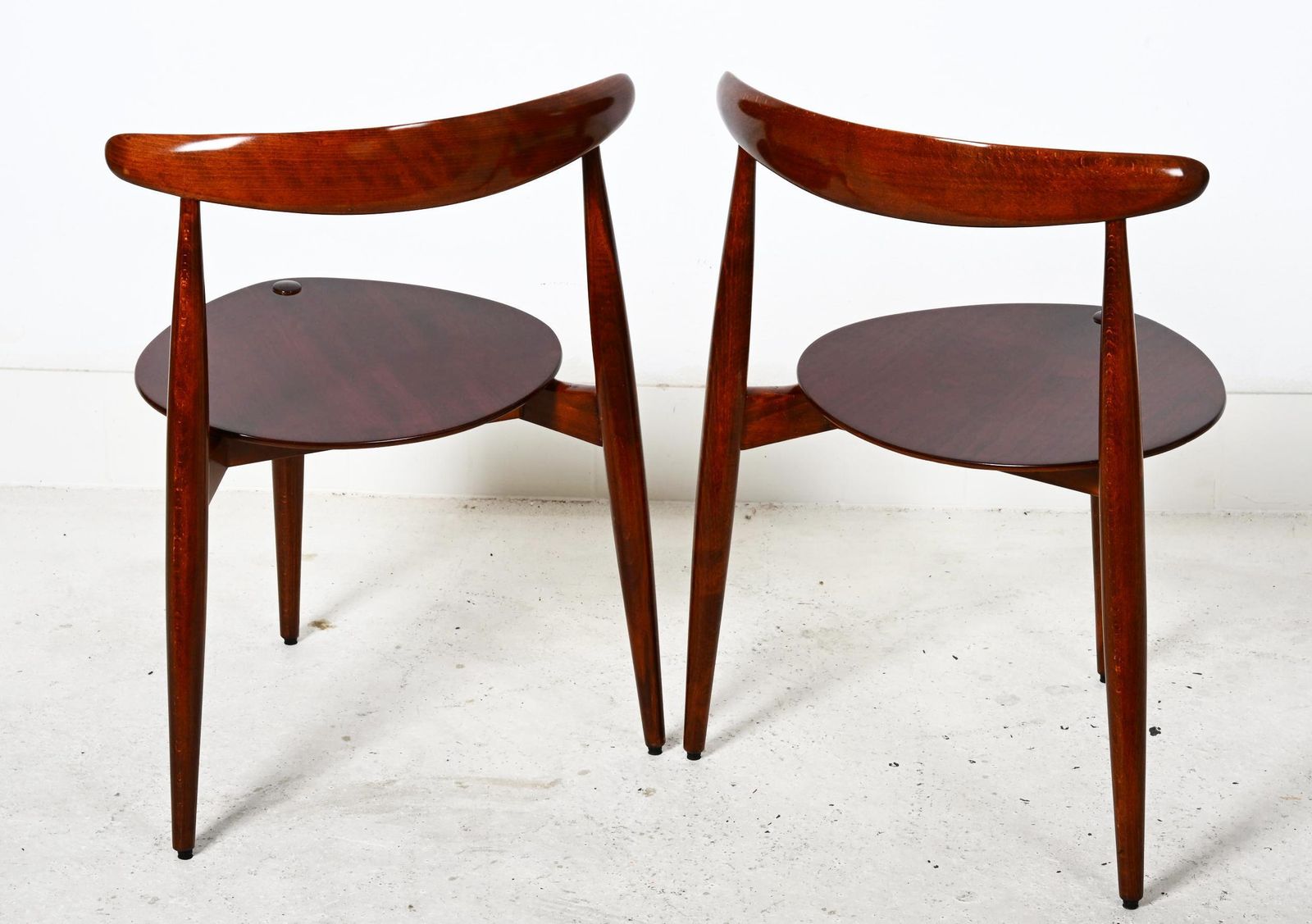 Pair Of Hans J. Wegner Chair Fh 4103 Heart Chair photo Furniture