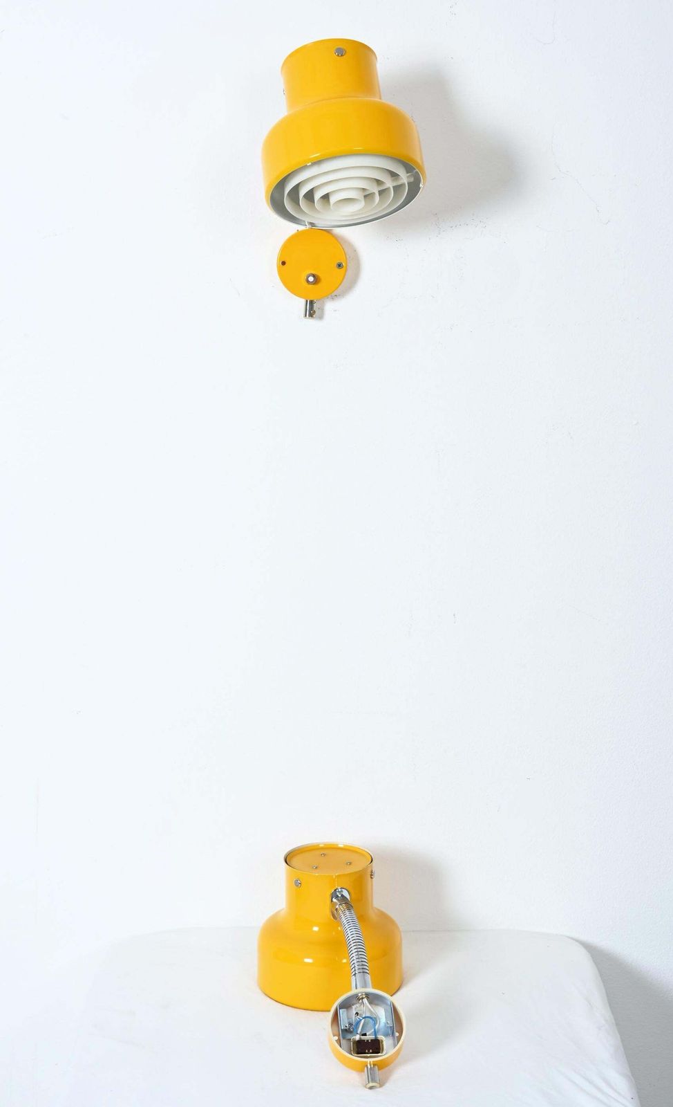 photo furniture Yellow Bumling Wall Lamp By Ateljé Lyktan