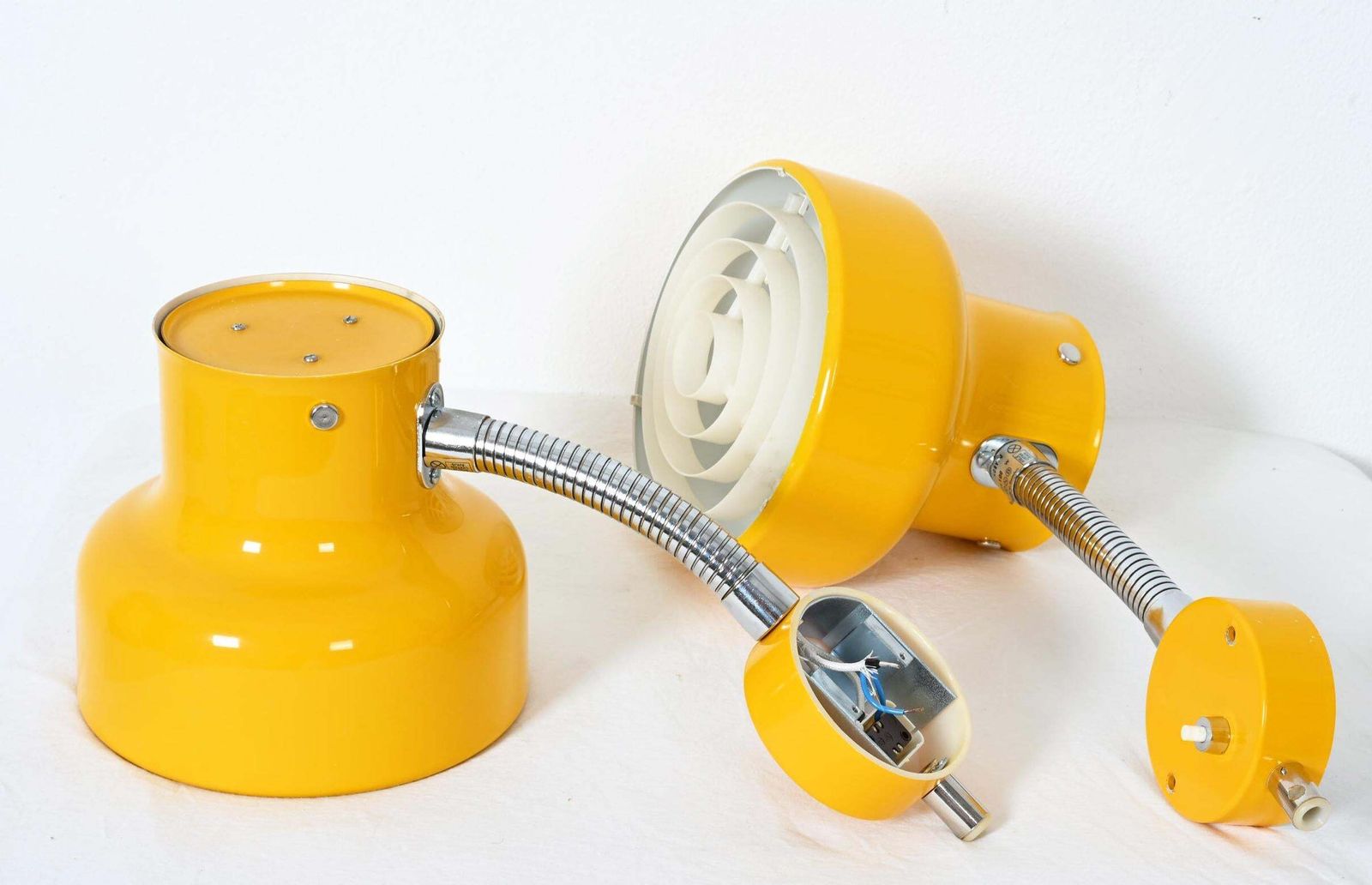Lighting Yellow Bumling Wall Lamp By Ateljé Lyktan photo
