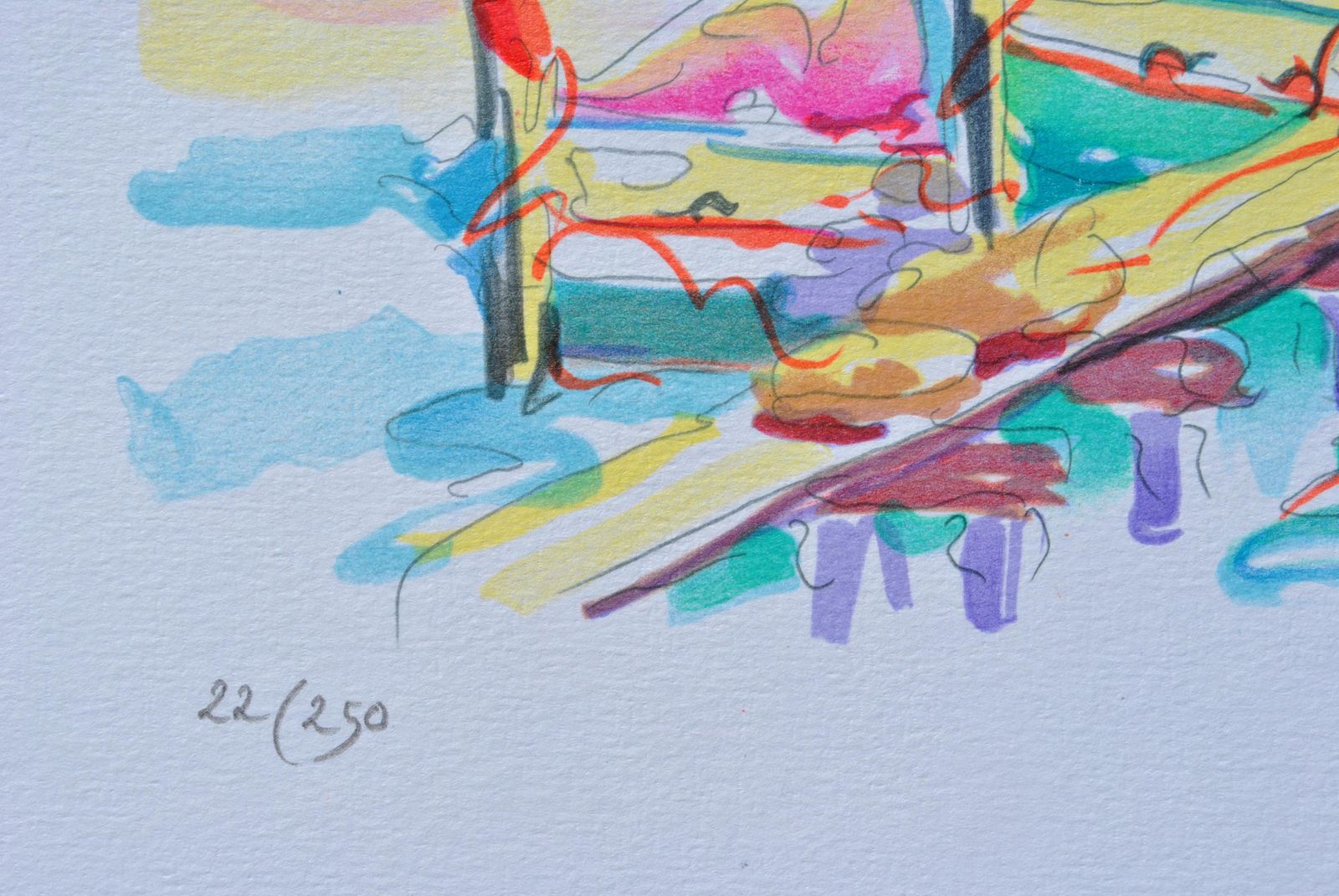 Oliver Zladkuriviera :  Fishermen At Cassis   Original Lithograph, Handsigned & Ltd /2501982 photo Art