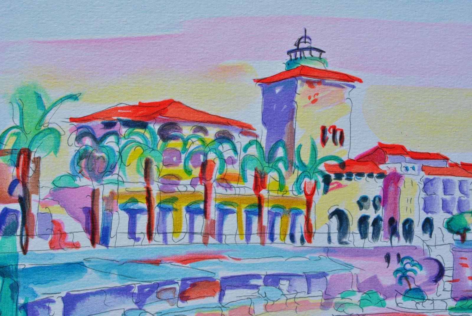 Oliver Zladkuriviera : Monaco   Original Lithograph, Handsigned & Ltd /2501982 photo Art