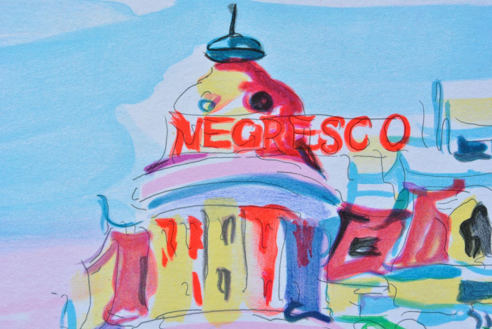 Oliver Zladkuriviera : Negresco Palace   Original Lithograph, Handsigned & Ltd /2501982 photo buy