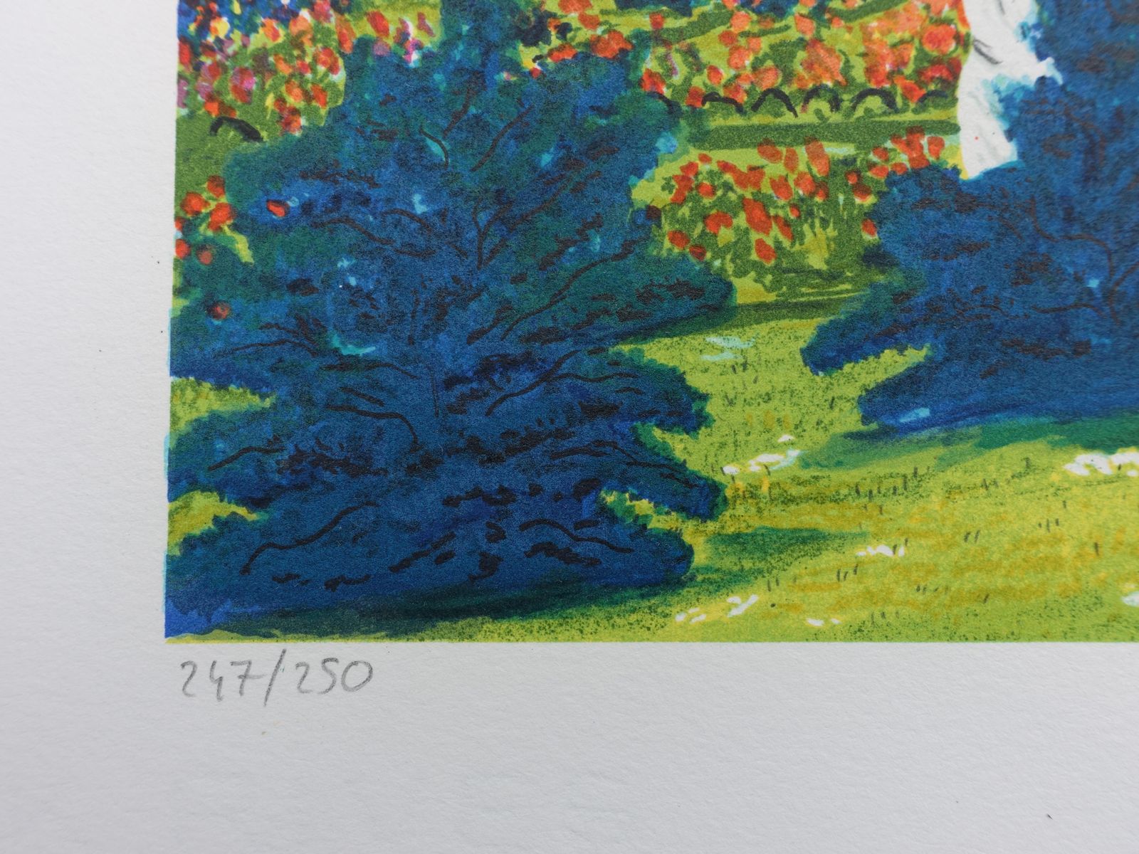 Dan Gandrefrench Castle : Azay Le Rideau   Original Lithograph, Handsigned & Ltd /2501982 photo 130.0