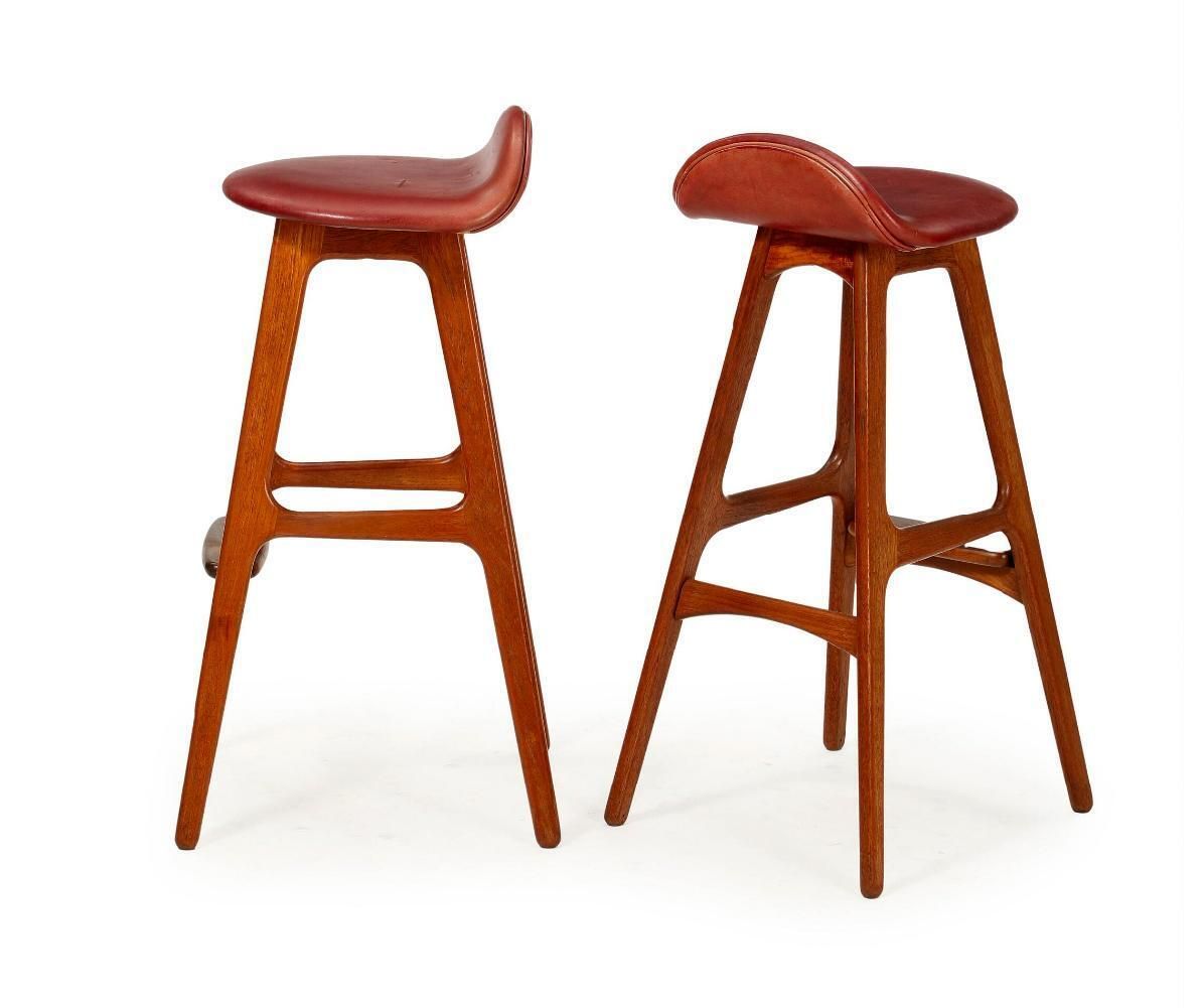 A Pair Of Erik Buck Od61 Bar Stools photo Furniture