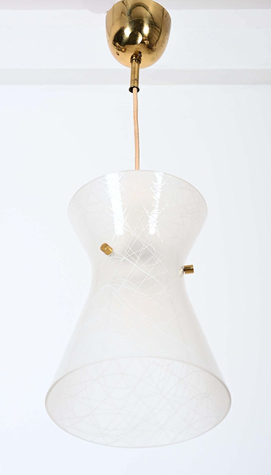 Glass Pendant Lamp By Rupert Nikoll photo for sale