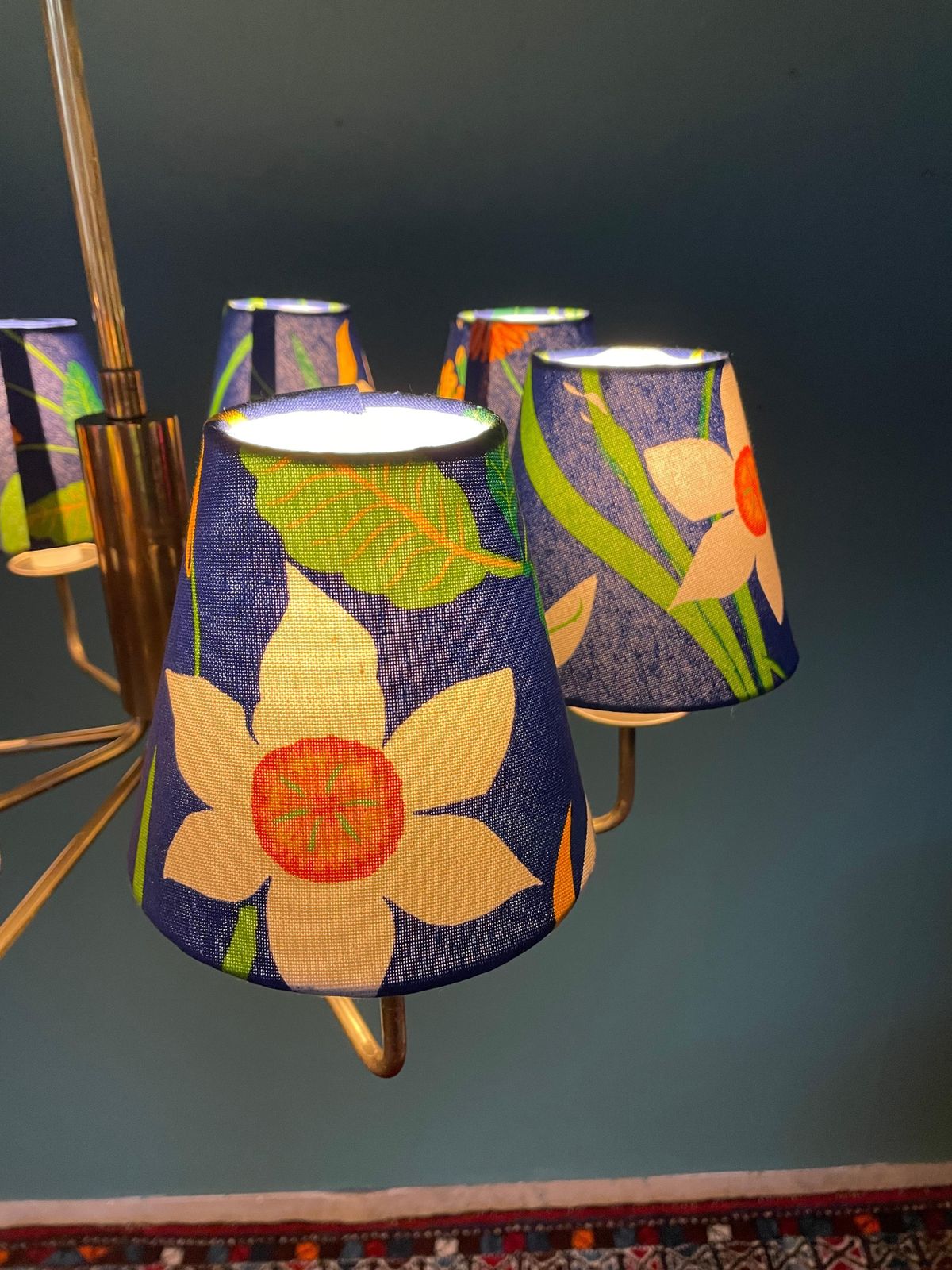 A Mid Century Chandelier By Th Valentiner For Poul Dinesen Of Denmark photo Lighting